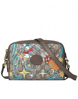 Gucci x Disney Donald Duck mini shoulder bag Dark Coffee