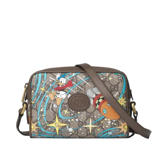 Gucci x Disney Donald Duck mini shoulder bag Dark Coffee