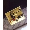 Gucci Padlock GG Advanced Leather Shoulder Bag 409486 Black