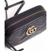 Gucci GG Marmont Matelasse Shoulder Bag 447632 Black