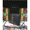 Gucci Laminated leather small shoulder bag 541051 Black