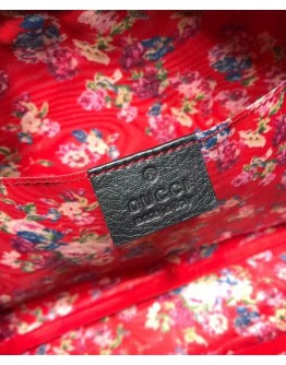 Gucci Laminated leather small shoulder bag 541051 Black