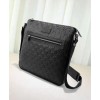Gucci Signature Leather Messenger 406408 Black