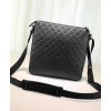 Gucci Signature Leather Messenger 406408 Black