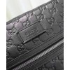 Gucci Signature Leather Messenger 406408 Black