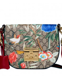 Gucci Padlock Gucci Tian Shoulder Bag 453189 Red