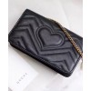 Gucci GG Marmont animal studs mini bag 488426 Black