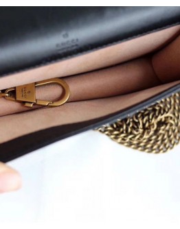 Gucci GG Marmont animal studs mini bag 488426 Black