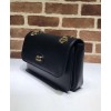 Gucci Leather small shoulder bag 576421 Black