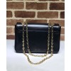 Gucci Leather small shoulder bag 576421 Black