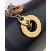 Gucci Leather small shoulder bag 576421 Black
