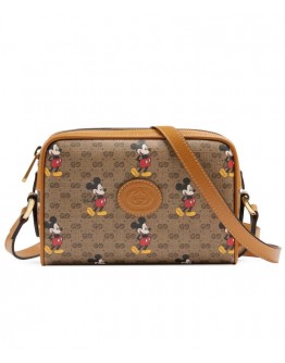 Disney x Gucci Shoulder Bag 602536 Light Coffee