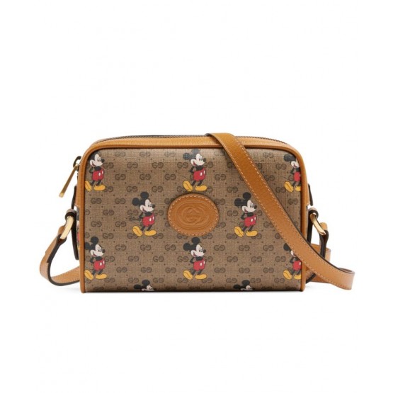 Disney x Gucci Shoulder Bag 602536 Light Coffee