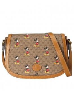 Disney x Gucci small shoulder bag 602694 Apricot