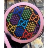 Gucci GG Psychedelic Round Shoulder Bag 603938 Pink