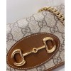 Gucci 1955 Horsebit Wallet With Chain 621892S Coffee