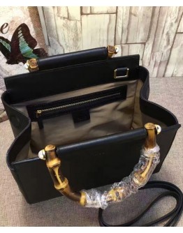 Gucci Nymphaea leather top handle bag 453767