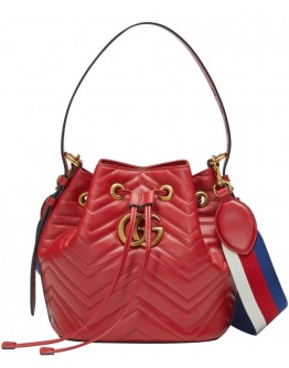 Gucci GG Marmont Quilted Leather Bucket Bag 476674