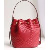 Gucci GG Marmont Quilted Leather Bucket Bag 476674