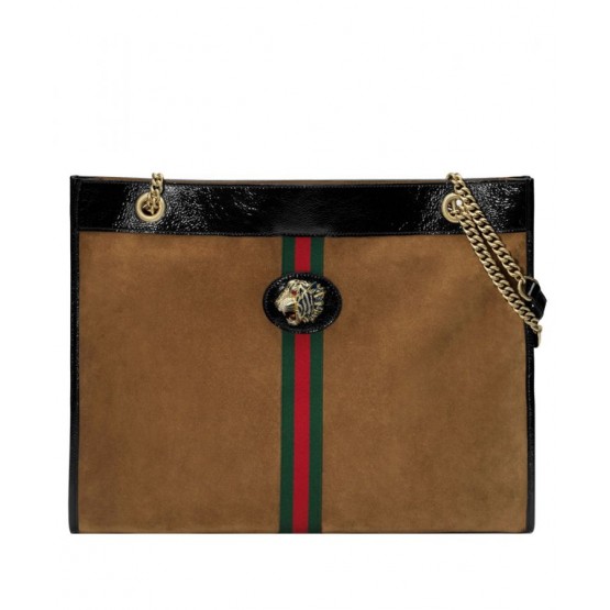 Gucci Large tote with tiger head 537219