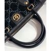 Gucci Medium GG velvet duffle 574966 Black