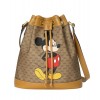 Disney x Gucci small bucket bag 602691 Light Coffee