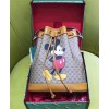 Disney x Gucci small bucket bag 602691 Light Coffee