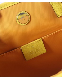 Gucci Children's GG hearts tote bag 605614 Yellow