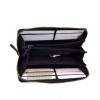 Gucci Bee embroidered zip around wallet 428747 Black
