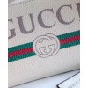 Gucci Print leather zip around wallet 496317