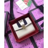 Gucci Sylvie leather wallet 476081 Cream