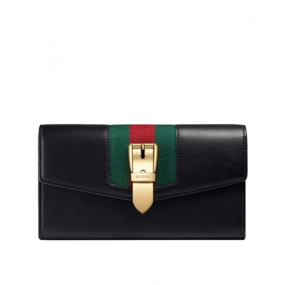 Gucci Sylvie leather continental wallet 476084