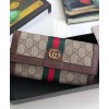 Gucci Ophidia GG continental wallet 523153 Dark Coffee