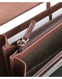 Gucci Ophidia GG continental wallet 523153 Dark Coffee