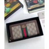 Gucci Ophidia GG zip around wallet 523154 Dark Coffee