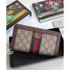 Gucci Ophidia GG zip around wallet 523154 Dark Coffee