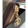 Gucci Ophidia GG zip around wallet 523154 Dark Coffee
