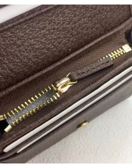 Gucci Ophidia GG card case 523155 Dark Coffee