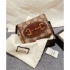 Gucci 1955 Horsebit Card Case Wallet 621887 Coffee