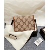Gucci 1955 Horsebit Card Case Wallet 621887 Coffee