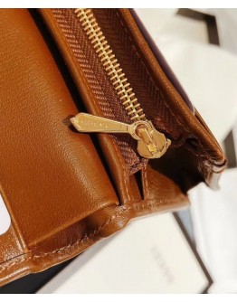 Gucci 1955 Horsebit Card Case Wallet 621887 Coffee