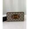 Gucci 1955 Horsebit Zip Around Wallet 621889 Coffee