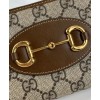 Gucci 1955 Horsebit Zip Around Wallet 621889 Coffee