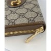 Gucci 1955 Horsebit Zip Around Wallet 621889 Coffee