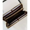 Gucci 1955 Horsebit Zip Around Wallet 621889 Coffee
