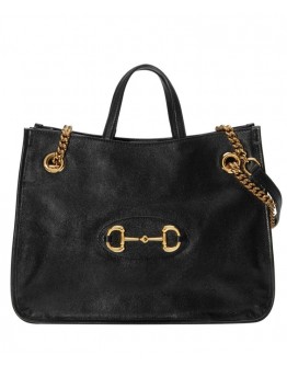 Gucci 1955 Horsebit Medium Tote 621144 Black