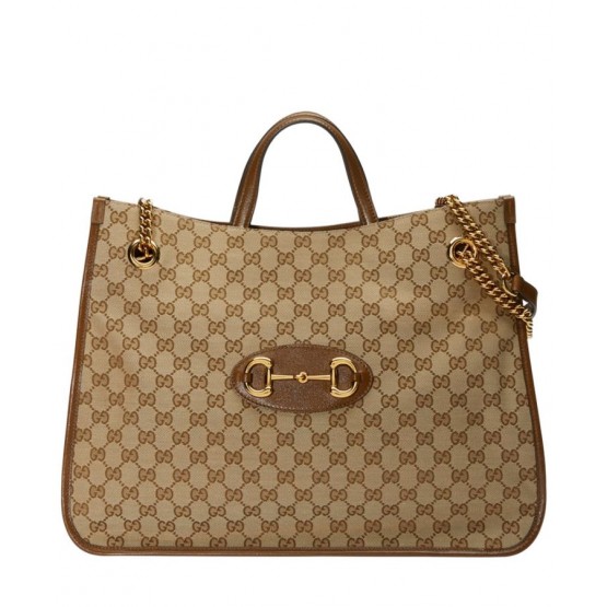 Gucci 1955 Horsebit large tote bag 623695 Coffee