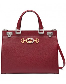 Gucci Zumi Grainy Leather Small Top Handle Bag 569712 Mauve