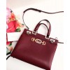 Gucci Zumi Grainy Leather Small Top Handle Bag 569712 Mauve