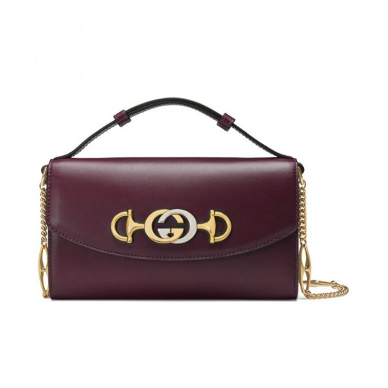 Gucci Zumi smooth leather mini shoulder bag 564718